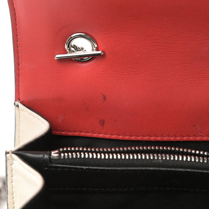 Chanel Lambskin Quilted Mini Graphic Flap Bag Red Black White 11 of 16