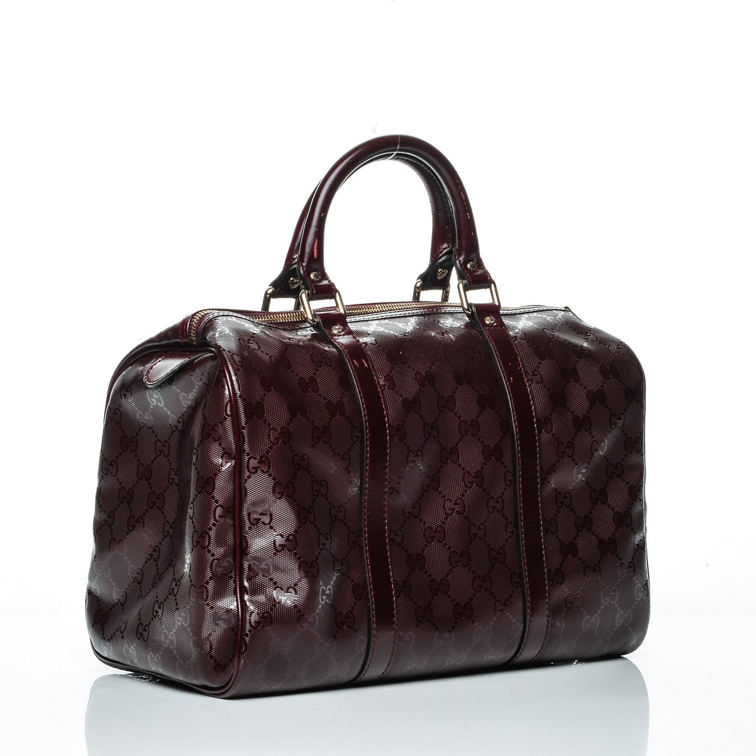 Gucci Imprime Monogram Medium Joy Boston Bordeaux 3 of 11