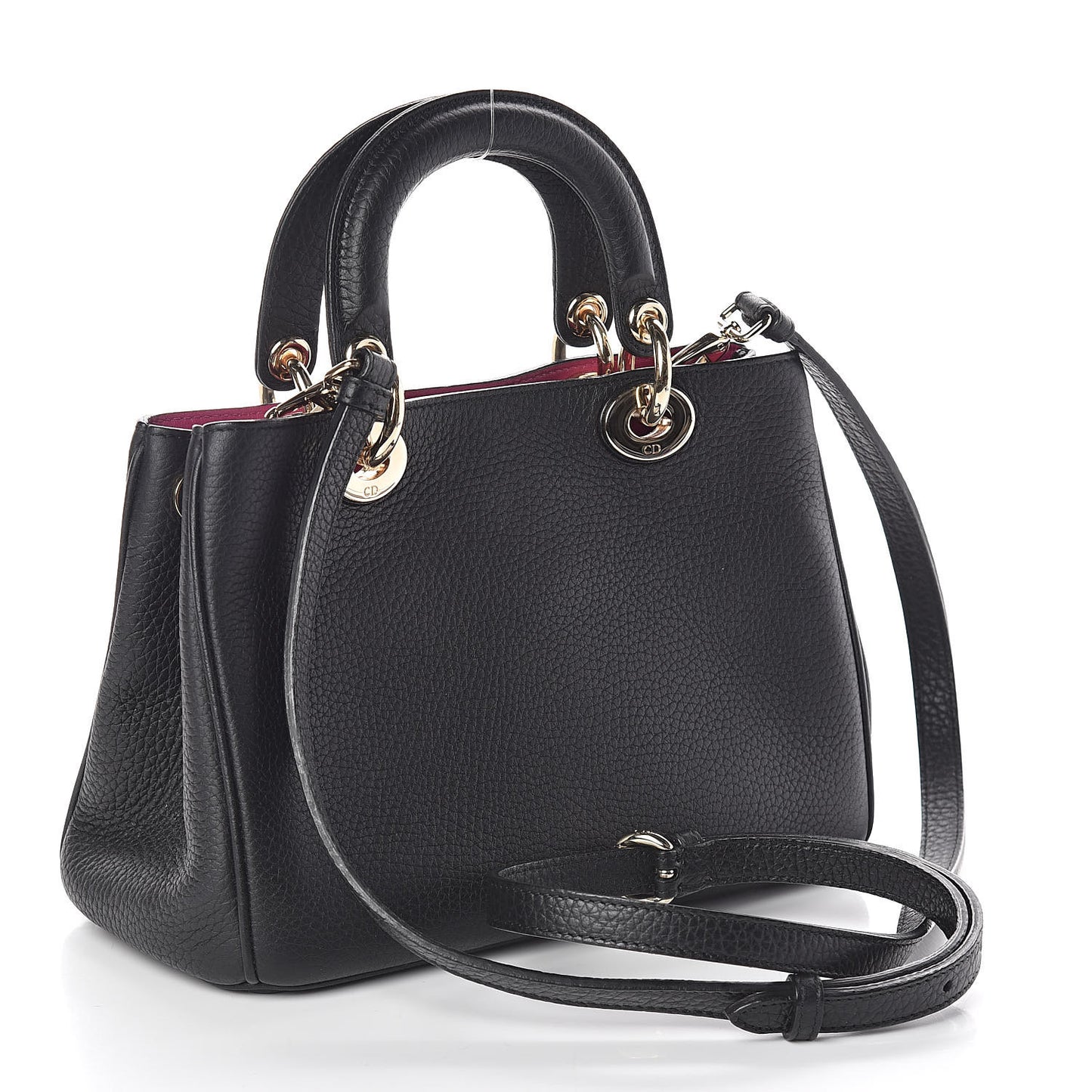 Bullcalf Small Diorissimo Tote Black Rose Indien