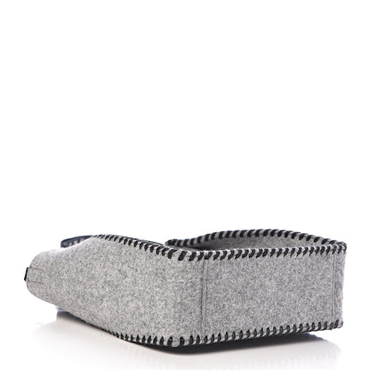 Stella McCartney Eco Felt Mini Logo Crossbody Smoke Slate 4 of 10