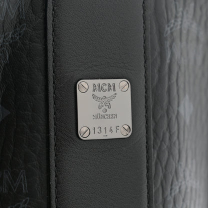 MCM Visetos Small Liz Reversible Shopper Tote Black 9 of 15
