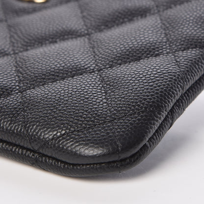 Chanel Caviar Quilted Small Cosmetic Case Black 9 of 10
