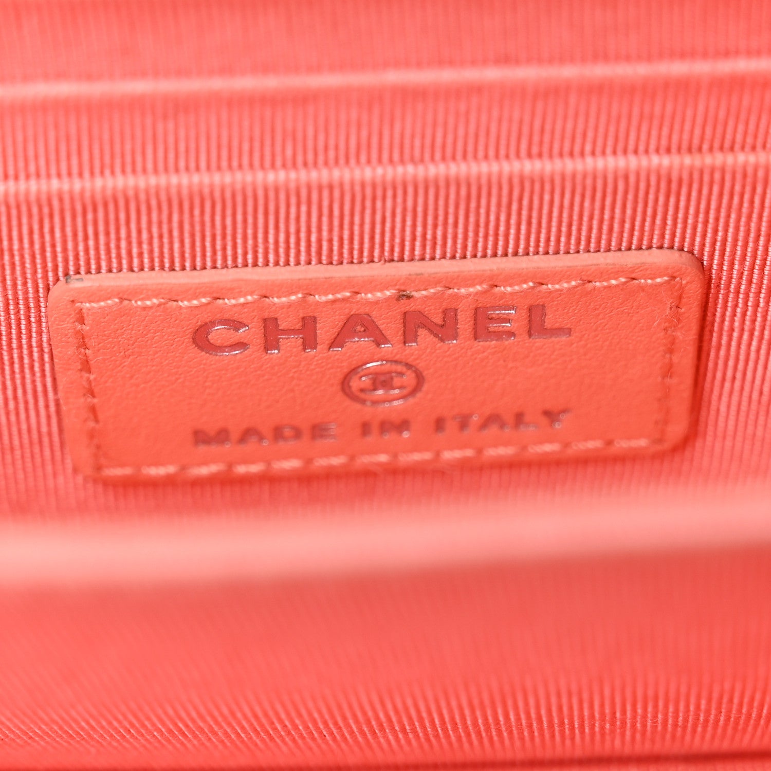 Chanel Caviar Quilted Mini Wallet On Chain WOC Coral 6 of 11