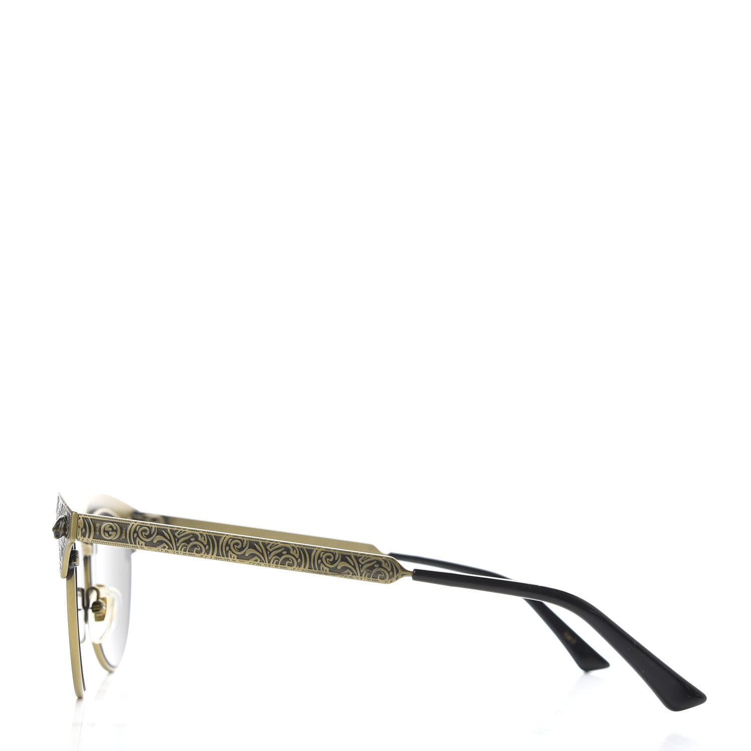 Gucci Metal Tiger GG0220S Sunglasses Antique Gold 3 of 8