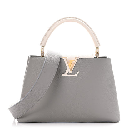 Louis Vuitton Taurillon Capucines MM Steeple Gray 1 of 10