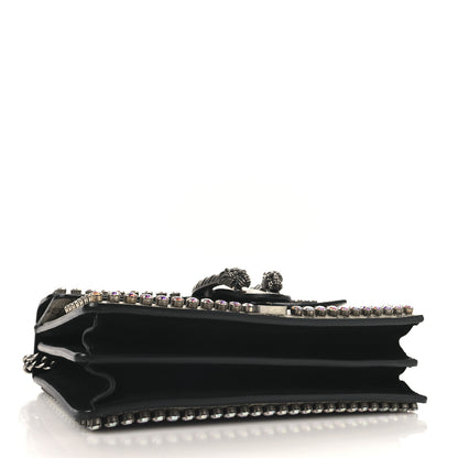 Gucci GG Supreme Monogram Crystal Small Dionysus Shoulder Bag Black 4 of 10