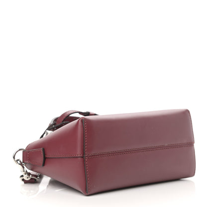 Fendi Vitello King Logo Embossed Mini By The Way Boston Bag Barolo 6 of 27