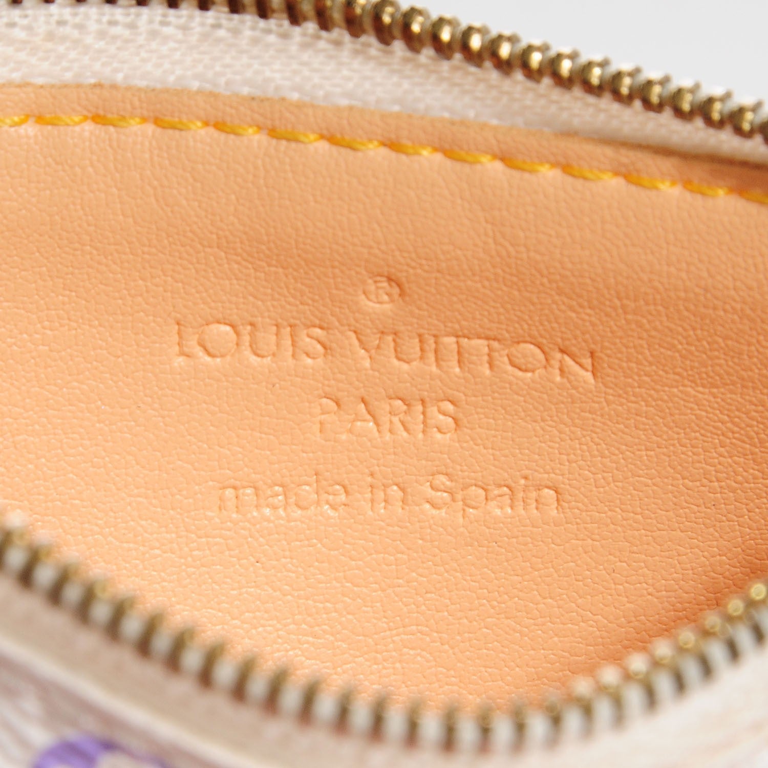 Louis Vuitton Monogram Multicolor Key Pouch White 6 of 7