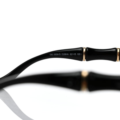 Gucci Oversized Oval Bamboo Sunglasses 3509/S Black 5 of 8