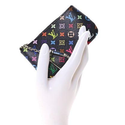 Louis Vuitton LV X TM Monogram Multicolor Key Pouch Black 2 of 8