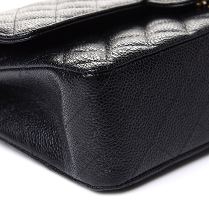 Chanel Caviar Quilted Medium Double Flap Black 9 of 11