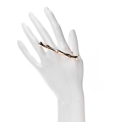 Gucci 18K Rose Gold Medium Bamboo Spring Bracelet 17 2 of 5