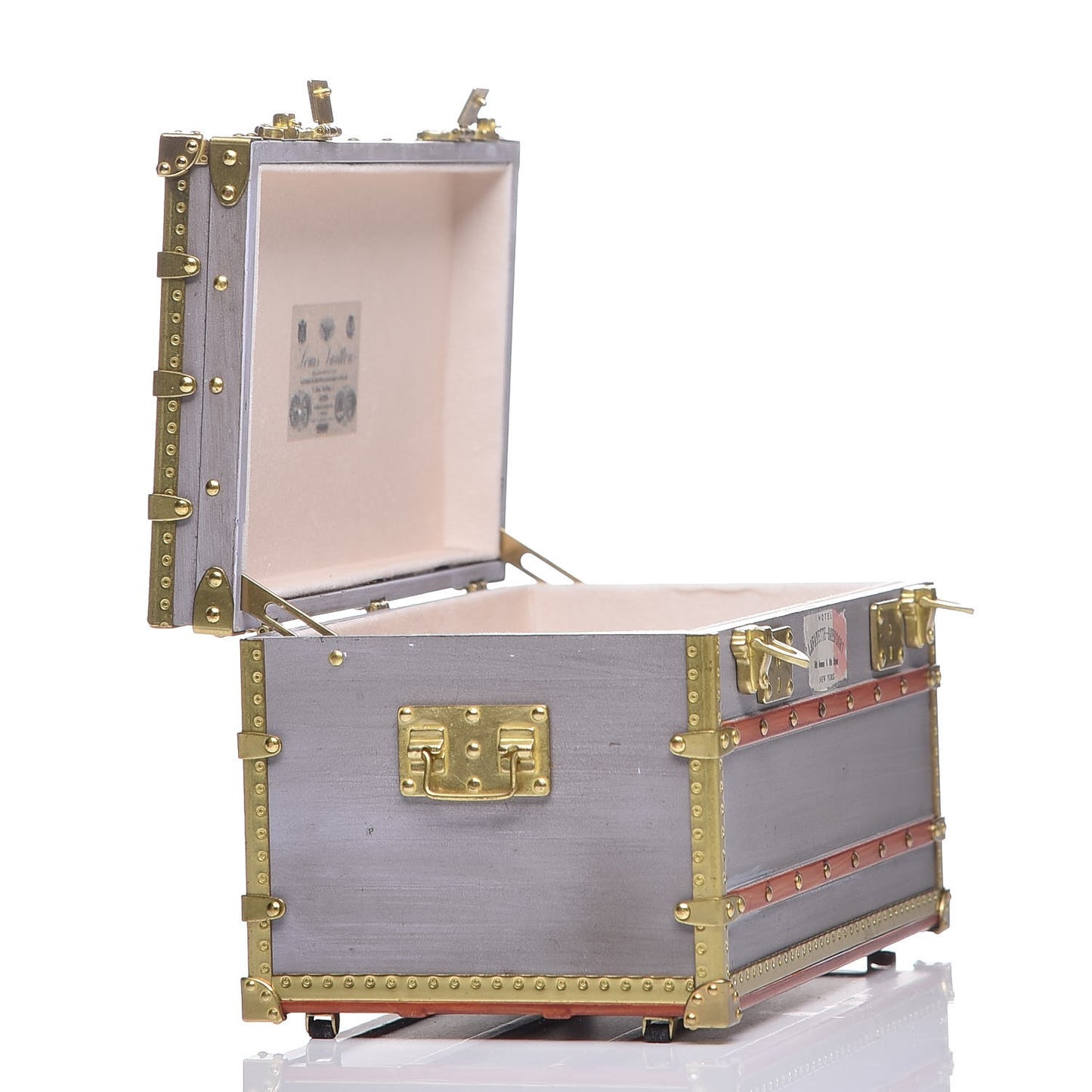 Mini Malle Zinc Trunk Paperweight Jewelry Box