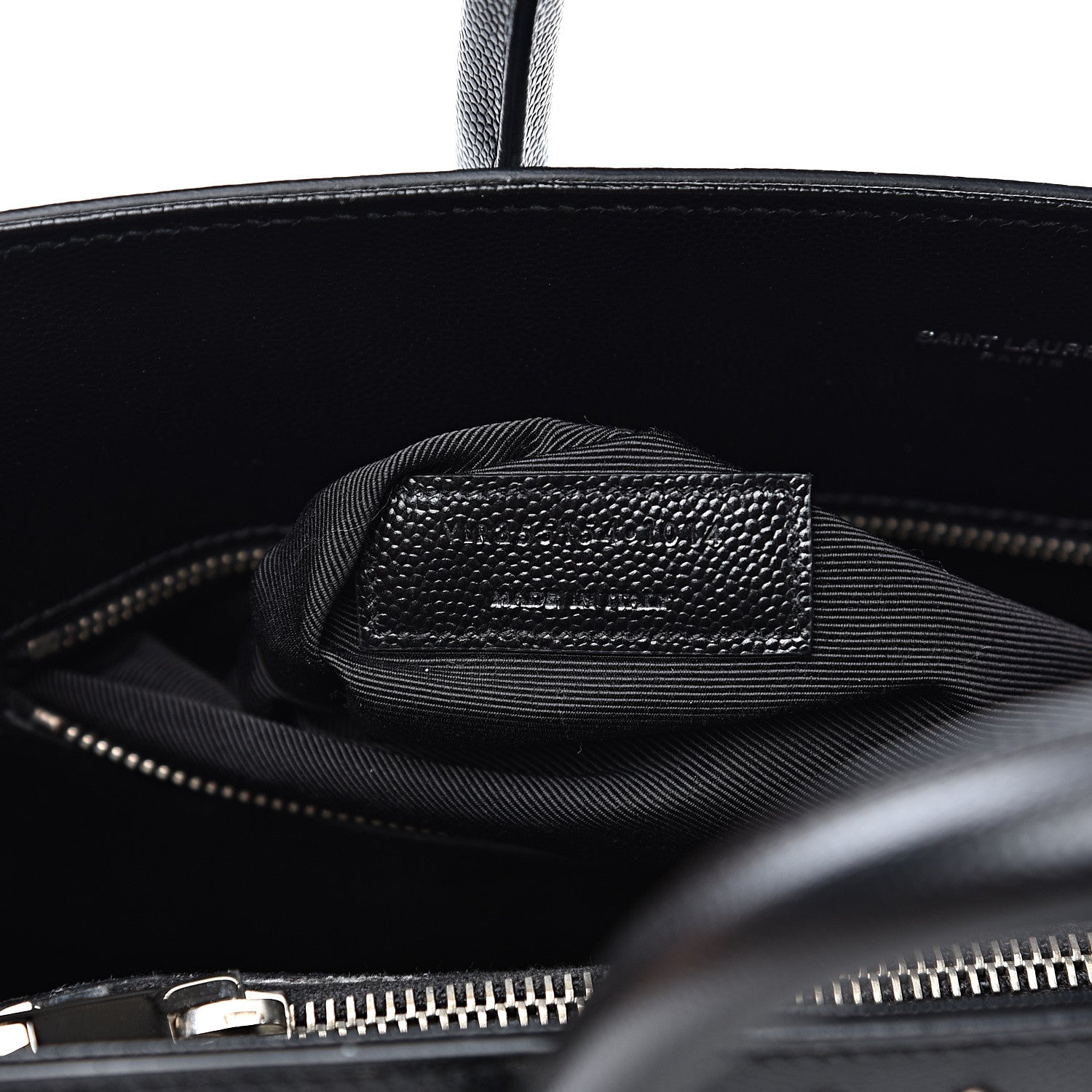 Saint Laurent Grain De Poudre Studded Small Sac De Jour Black 7 of 10