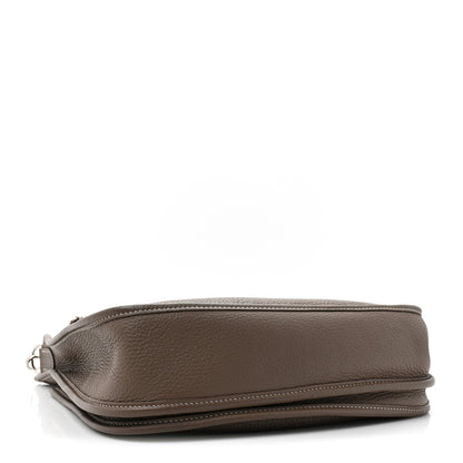 Hermes Taurillon Clemence Evelyne III PM Etoupe 4 of 11