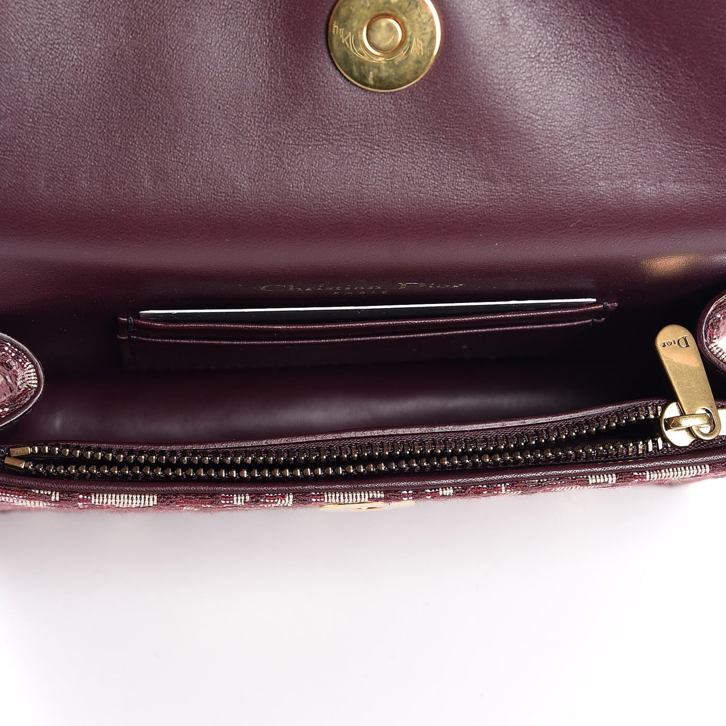 Oblique Saddle Belt Bag Bordeaux