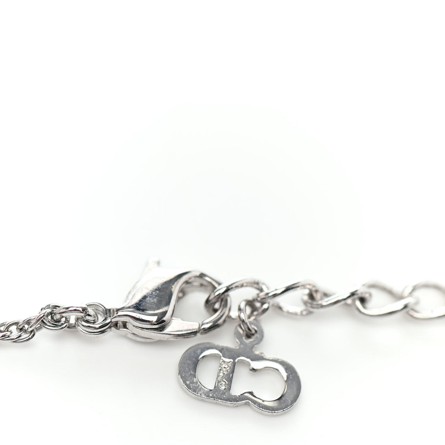 Pearl Logo Necklace Silver