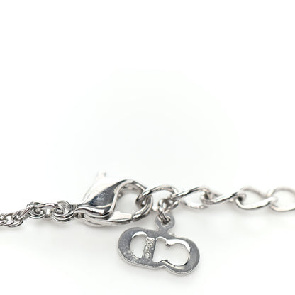 Christian Dior Pearl Logo Necklace Silver 4 of 4