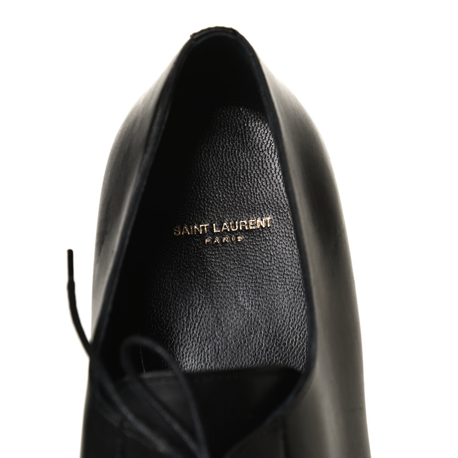 Saint Laurent Calfskin Mens Simon Derby Lace Up Shoes 41.5 Black 9 of 10