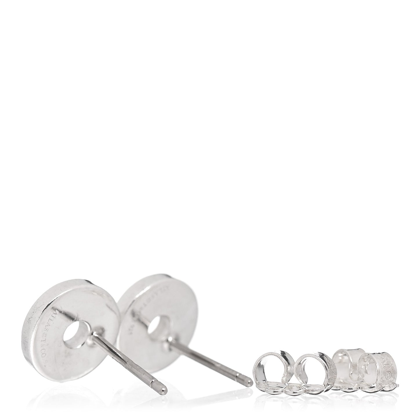 Sterling Silver Atlas Round Earrings