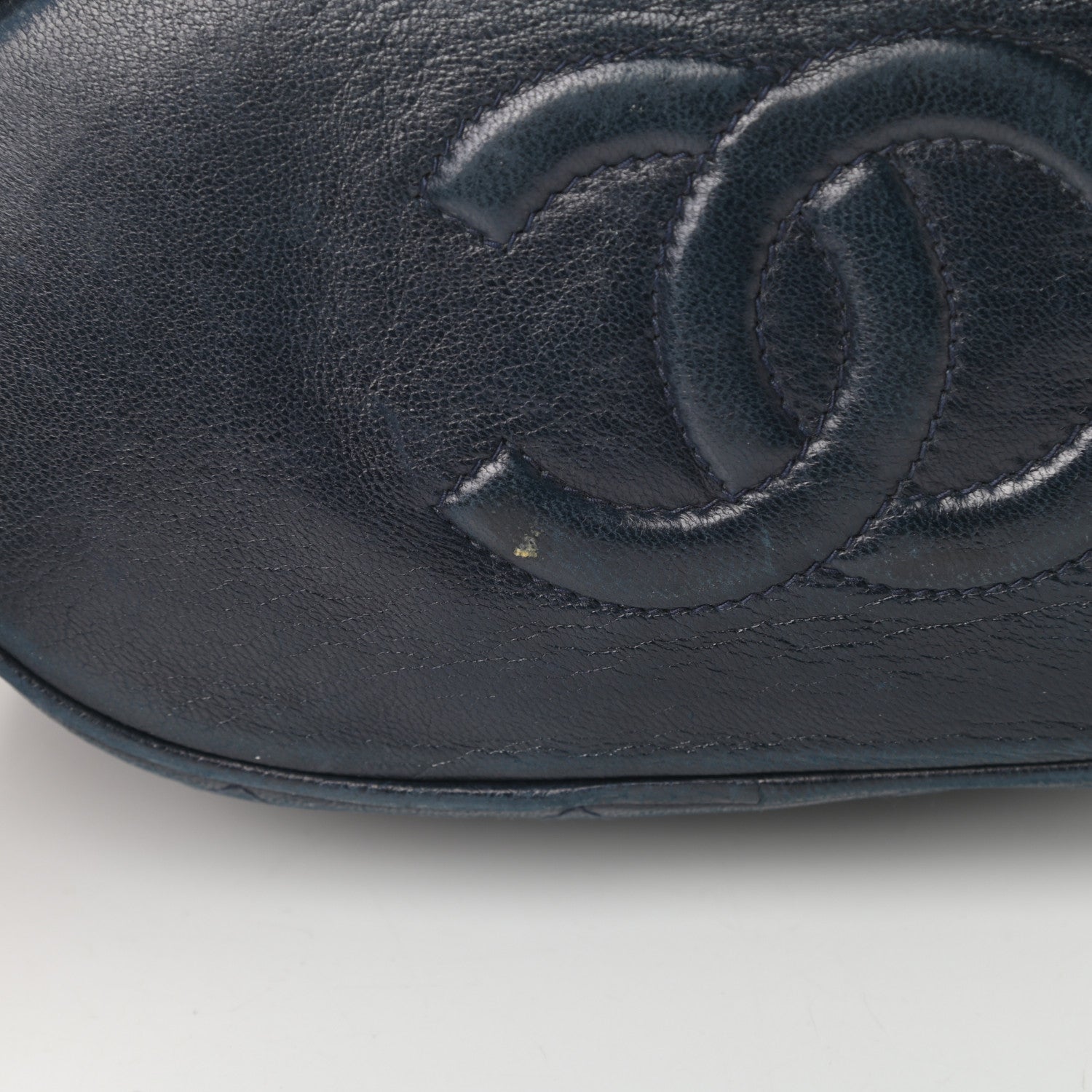 Chanel Lambskin CC Tassel Shoulder Bag Navy 15 of 15