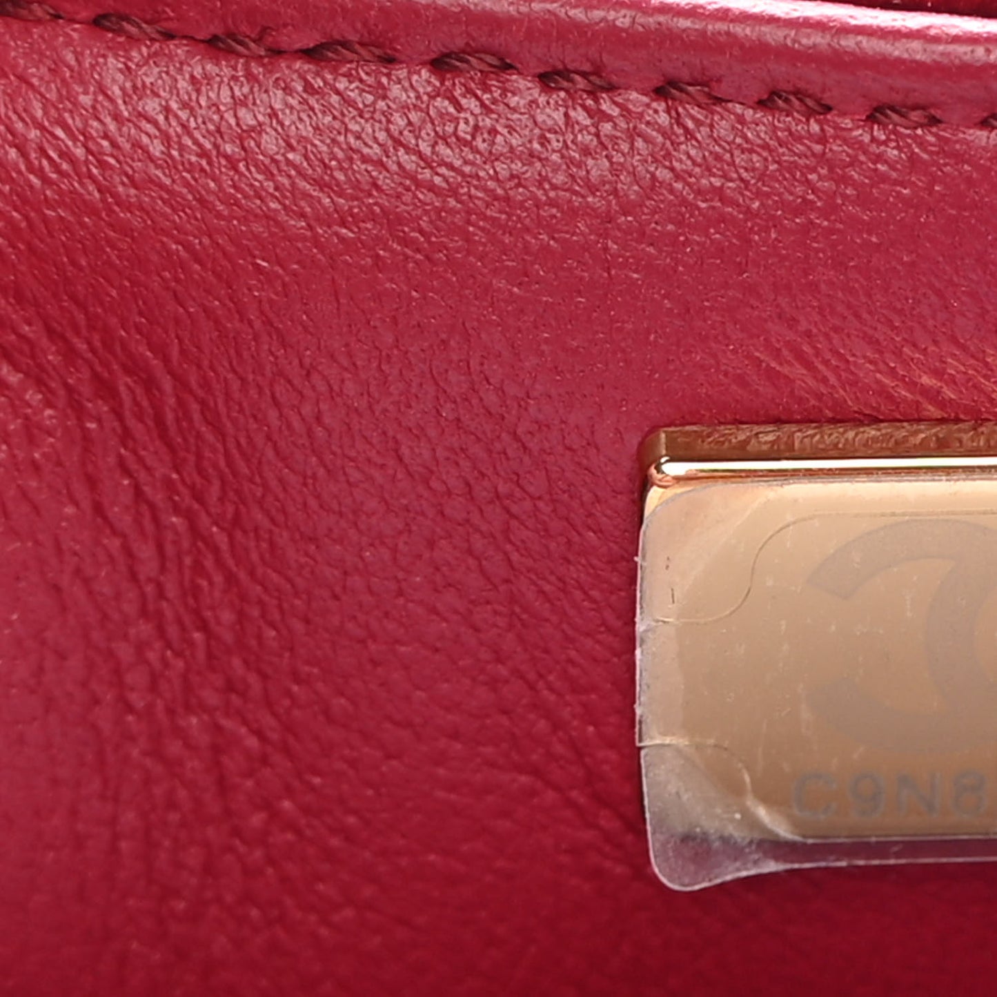 Velvet Enamel Mini Flap Red