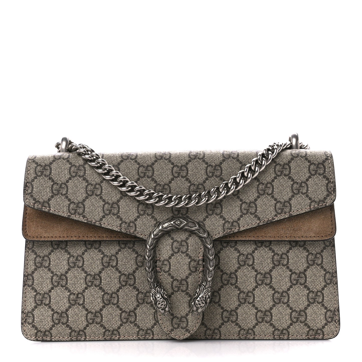 GG Supreme Monogram Small Dionysus Shoulder Bag Taupe