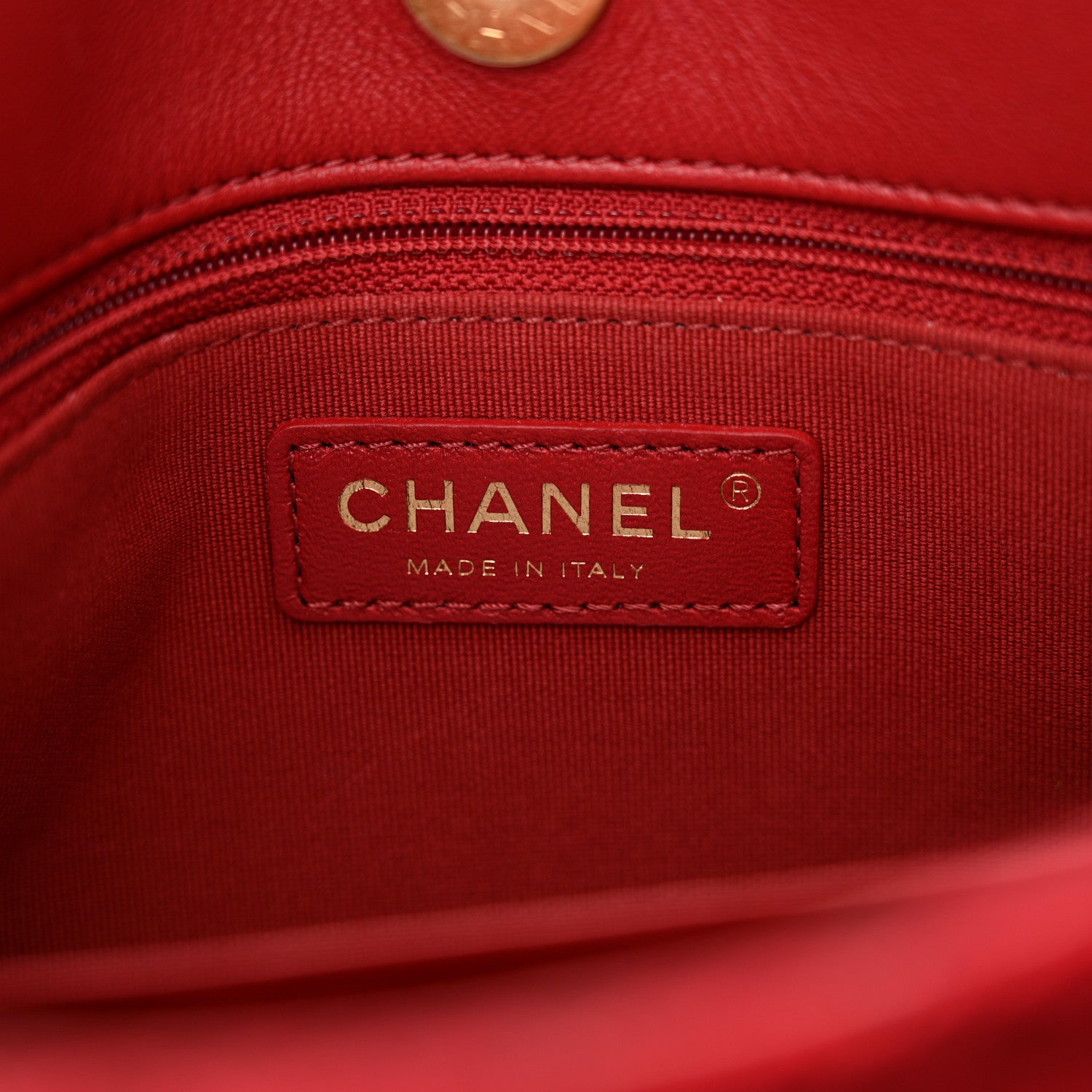 Chanel Tweed Quilted Small Wavy CC Hobo Red 6 of 10