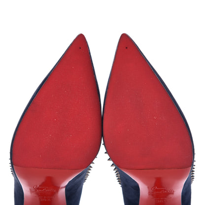 Christian Louboutin Veau Velours Anjalina 85 Pumps 36.5 Marine 13 of 14