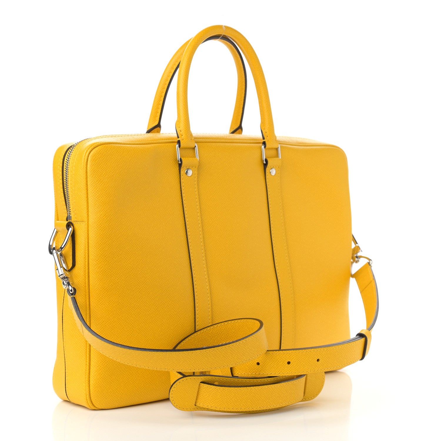 Louis Vuitton Taiga Porte Documents Voyage PM Yellow Altair 3 of 13