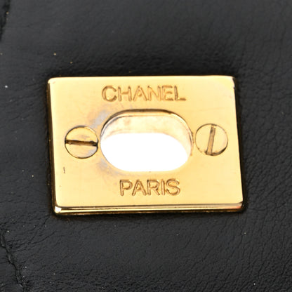 Chanel Lambskin Quilted Flap Waist Belt Bag 75 30 Black 6 of 14