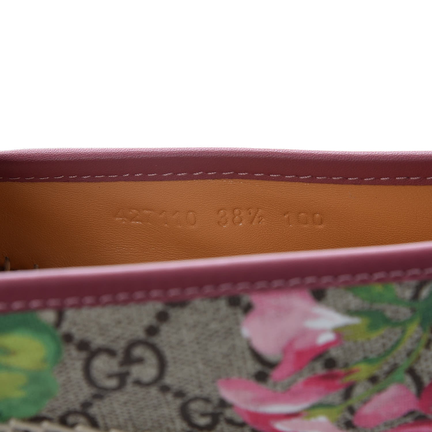 Gucci GG Supreme Monogram Blooms Espadrilles 38.5 Beige Multicolor Dry Rose 7 of 9
