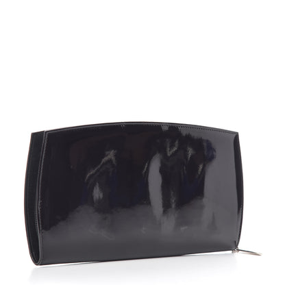 Chanel Patent Large CC Compact Zip Gusset Wallet Black 3 of 8