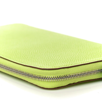 Hermes Epsom Silk'In Wallet Kiwi Lichen 11 of 16