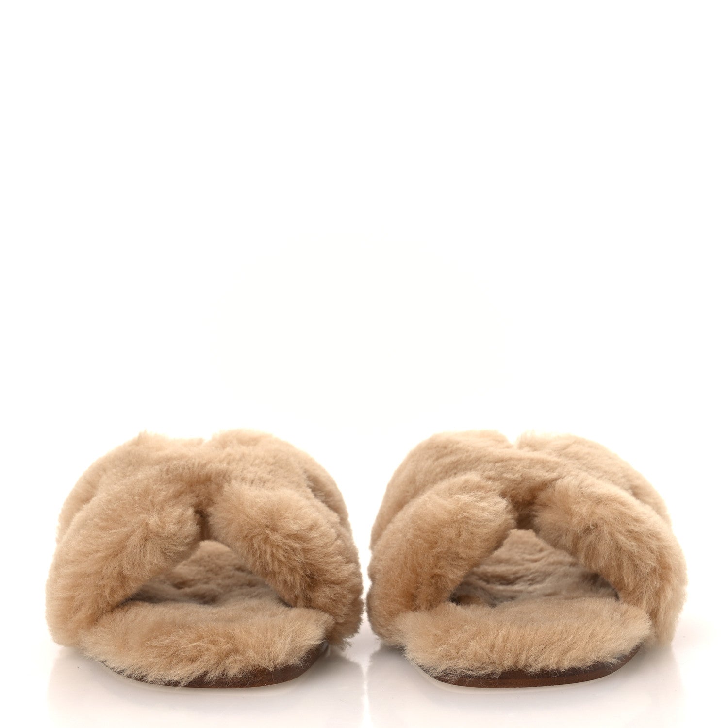 Hermes Woolskin Oran Sandals 39 Naturel 3 of 10