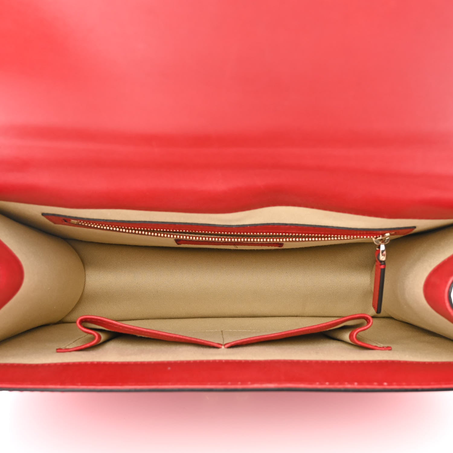 Valentino Garavani Patent Large Glam Lock Rockstud Flap Red 5 of 13