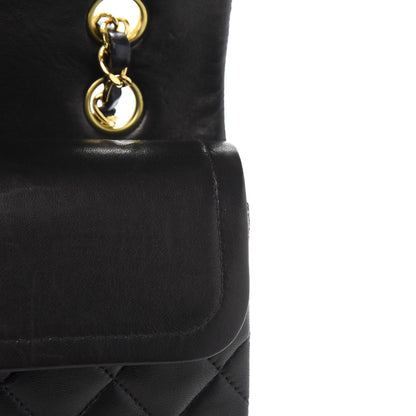 Chanel Lambskin Quilted Medium Double Flap Black 11 of 17