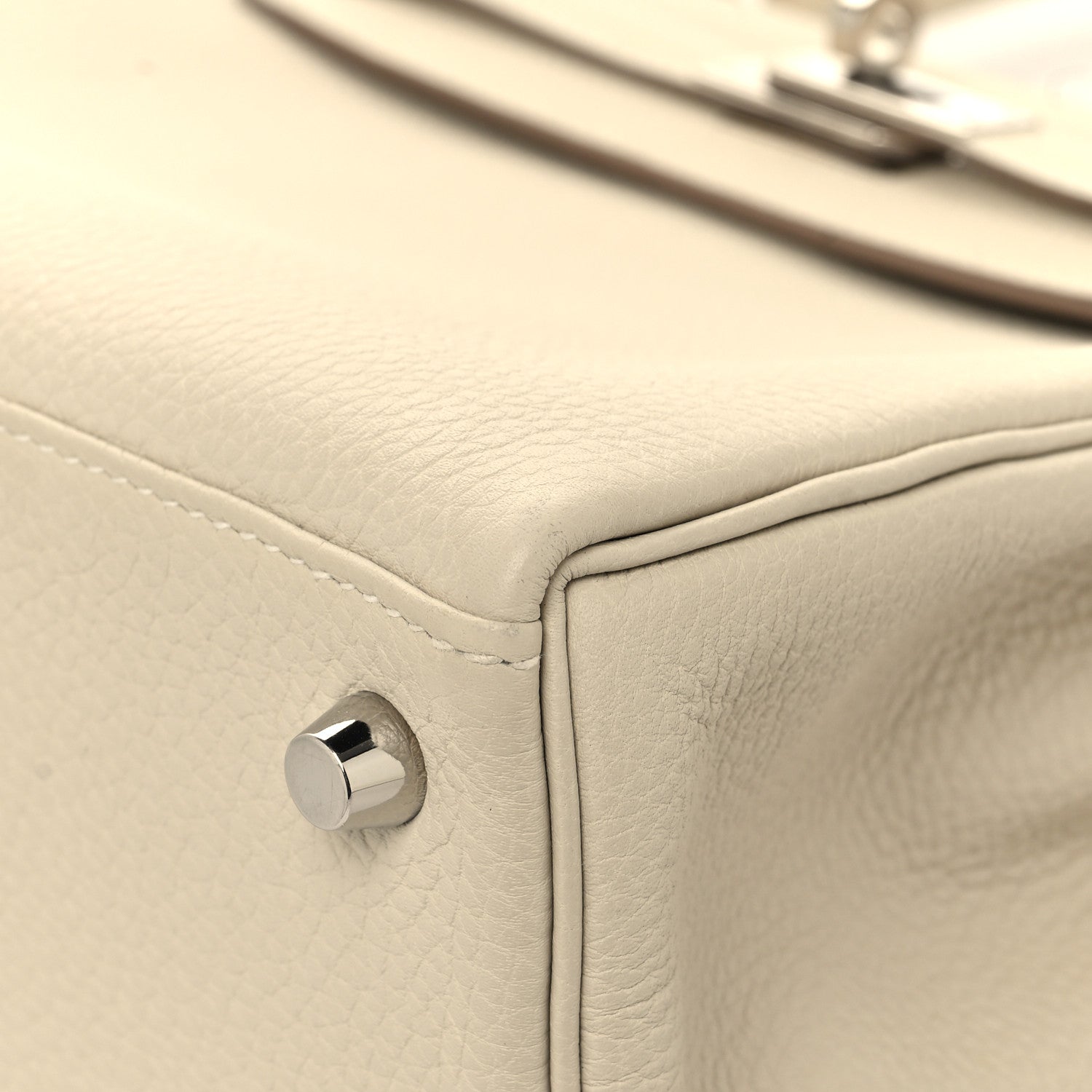 Hermes Togo Kelly Retourne 25 Craie 10 of 13