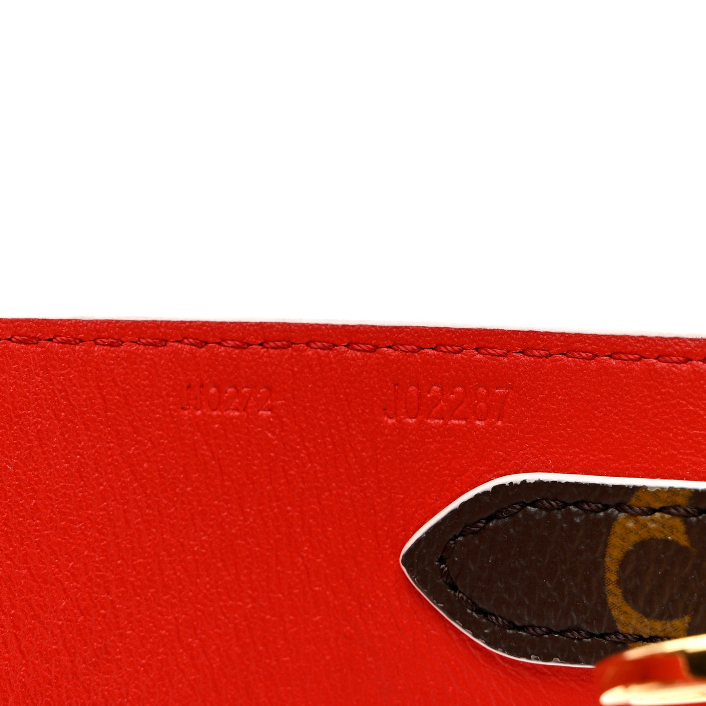 Monogram Bandouliere Shoulder Strap Red
