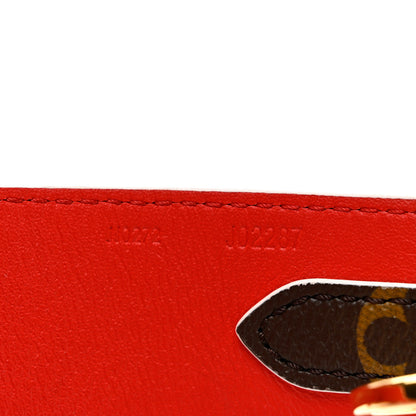 Louis Vuitton Monogram Bandouliere Shoulder Strap Red 3 of 4