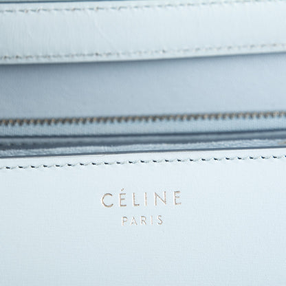 Celine Box Calfskin Medium Classic Box Flap Bag Pale Blue 7 of 7