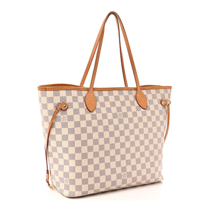Louis Vuitton Damier Azur Neo Neverfull MM Rose Ballerine 3 of 12