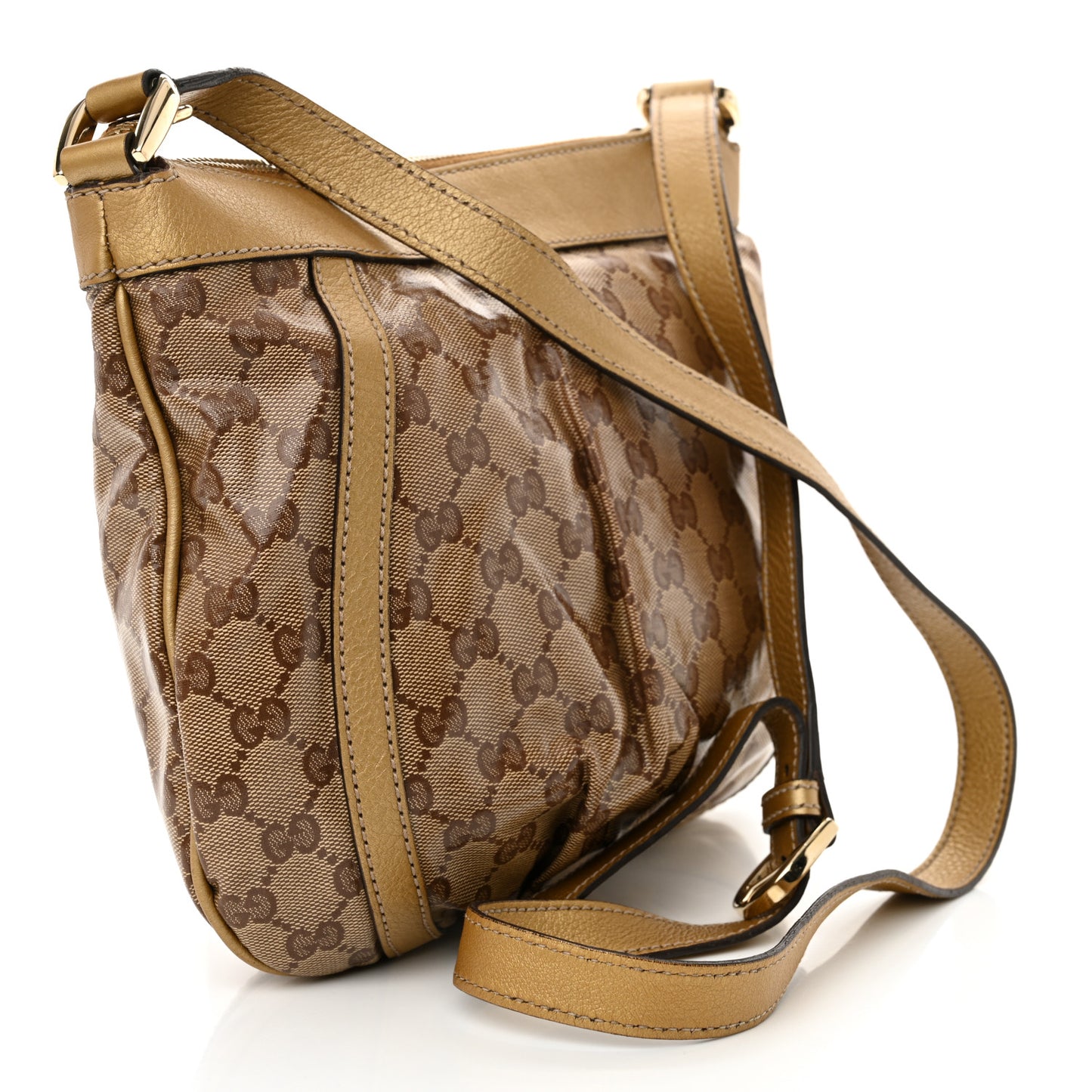 Crystal Monogram Small D Gold Ring Messenger Gold