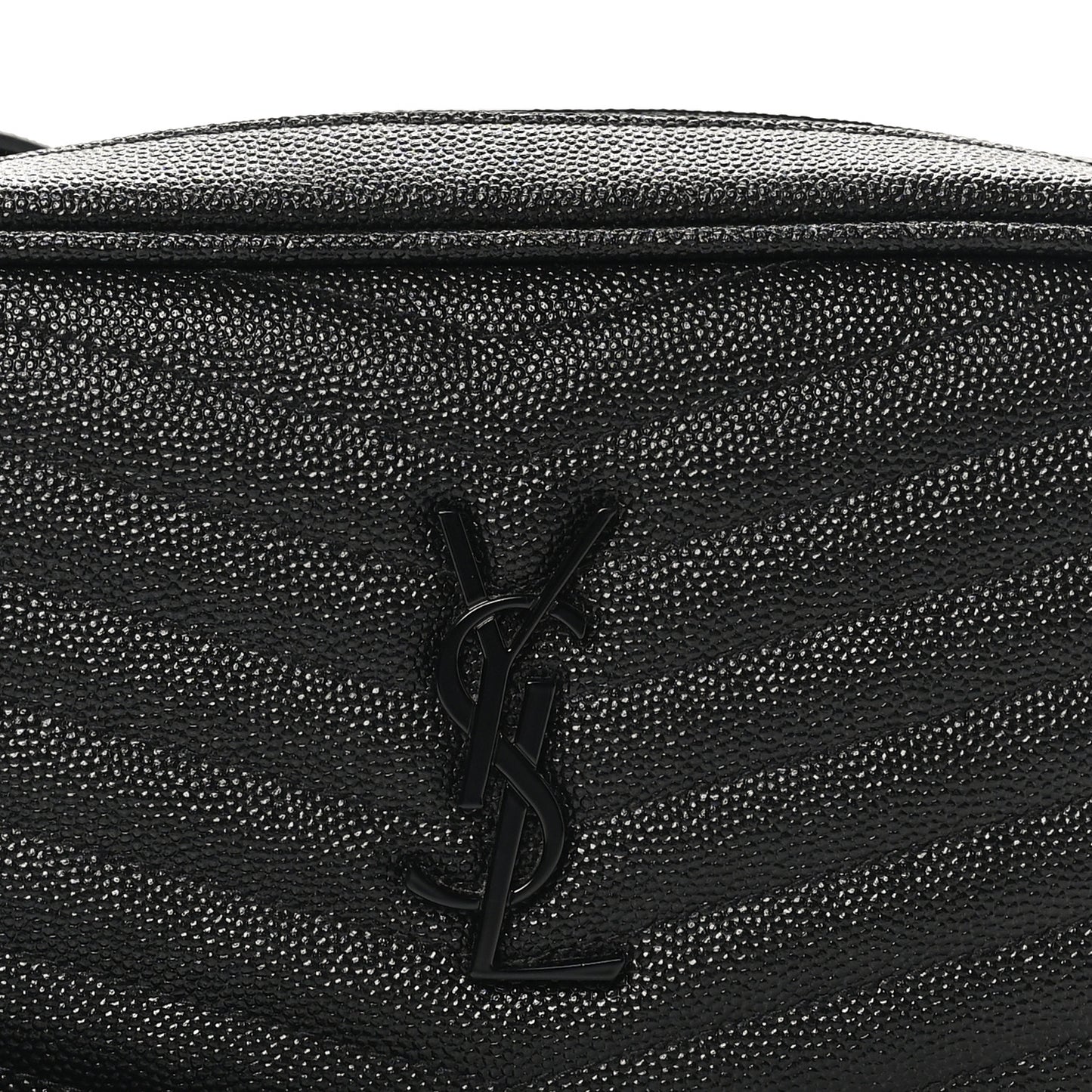 Grain De Poudre Matelasse Monochrome Monogram Mini Lou Camera Bag Black
