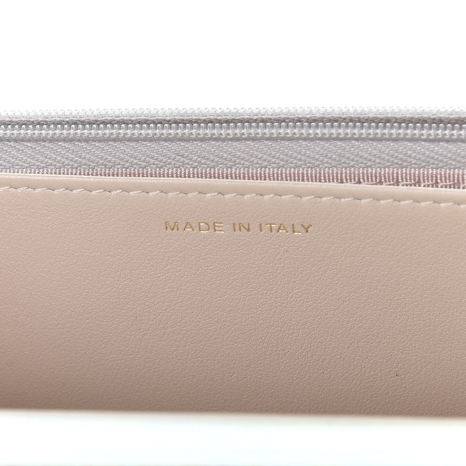 Chanel Iridescent Lambskin Quilted Wallet On Chain WOC Ivory 9 of 12