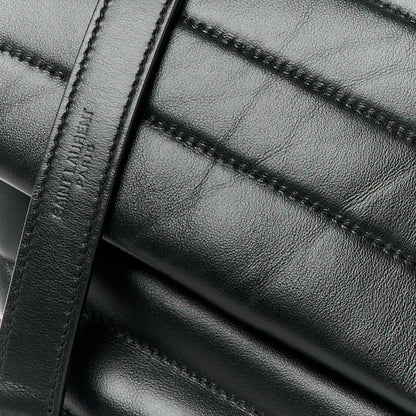 Saint Laurent Calfskin Y Quilted Monogram Medium Loulou Chain Satchel Black 9 of 11