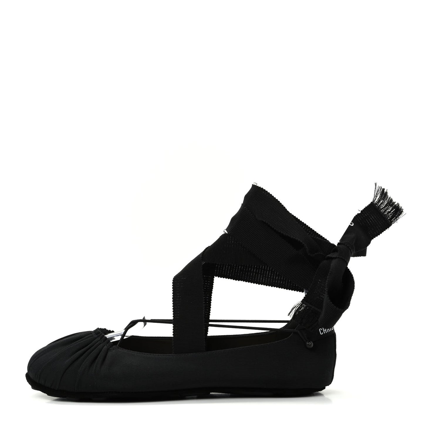 Grosgrain Ribbon Etoile Ballet Flats 37 Black