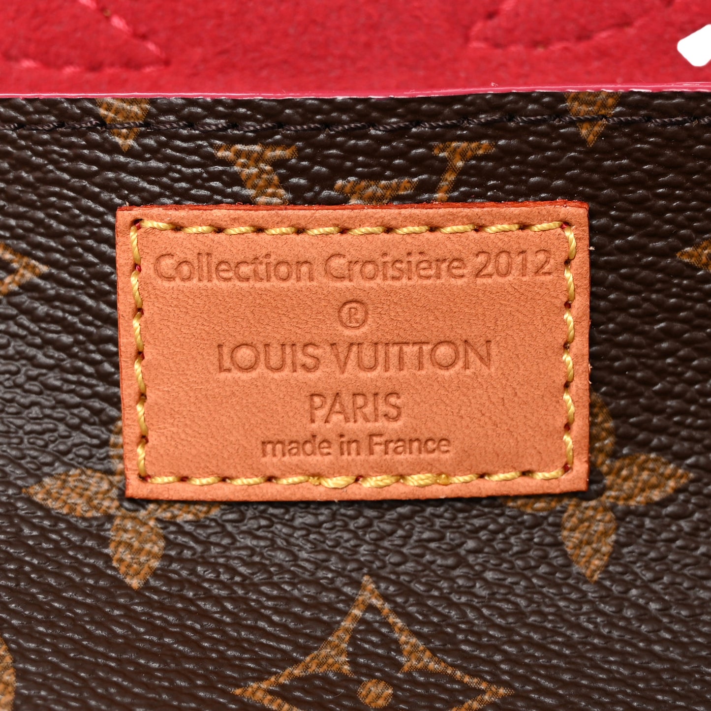 Monogram SC Flore Clutch Saumur Corail