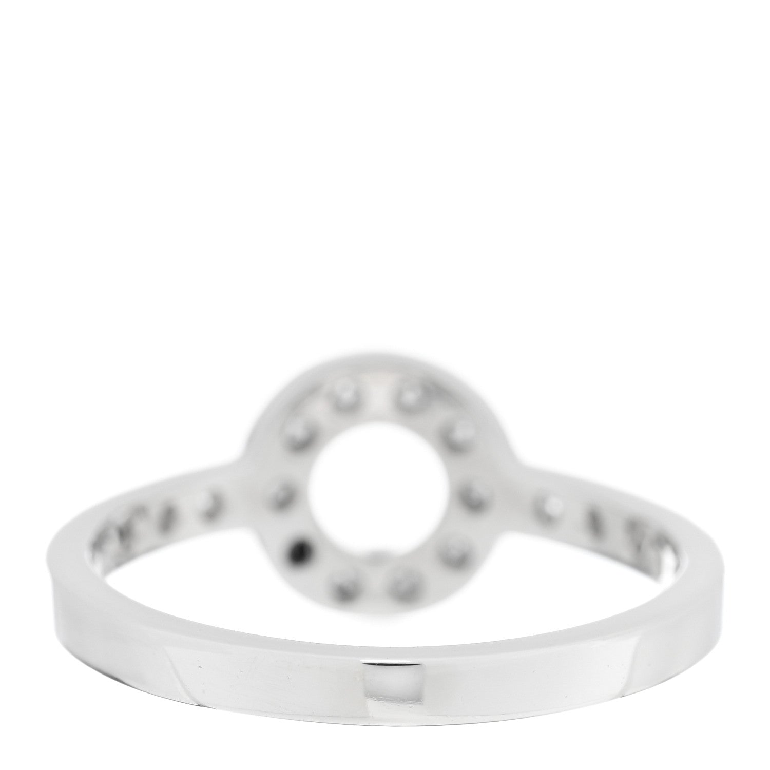 Tiffany Platinum Diamond Open Circle Ring 48 4.5 3 of 4