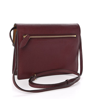 Burberry Derby Calfskin House Check Small Macken Crossbody Bag Mahogany Red 3 of 10